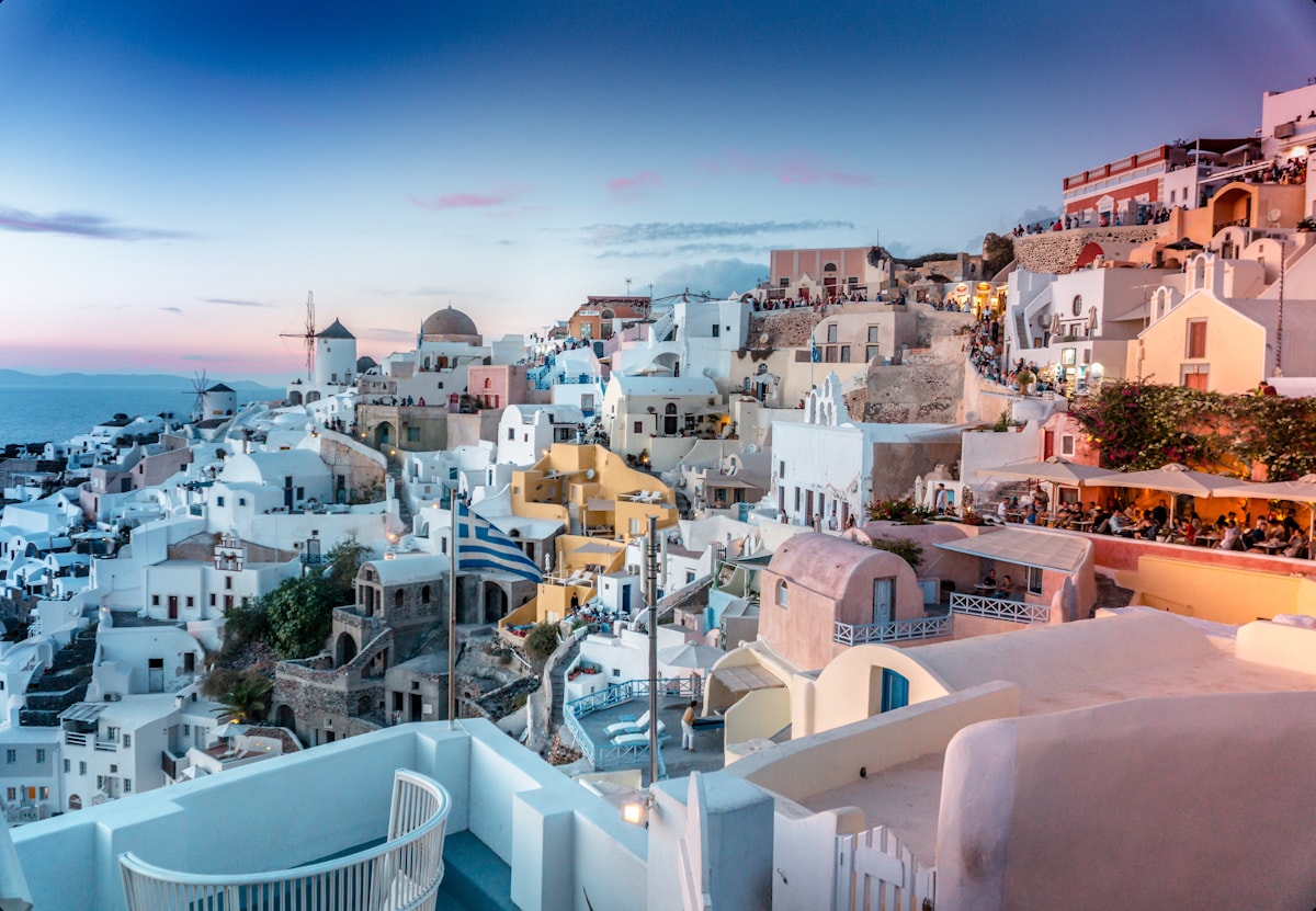Santorini at sunset